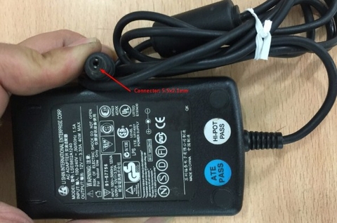 Adapter Original LI-SHIN-LSE9802A1240 12V 3.33A 40W Connector Size 5.5mm x 2.1mm