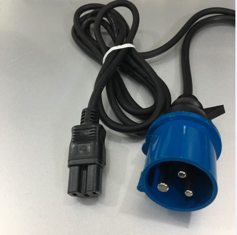 Dây Nguồn IEC 309 316P6 to IEC 320 C15 Plug AC Power Cord 16A 10A 250V 3x1.0mm² 18AWG Length 2.5M