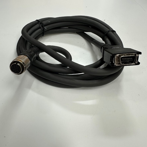 Cáp 2M 6.5ft Keyence LK-GC2 Laser Sensor Head Controller Cable Connector Hirose 16 Pin Female to MDR 14 Pin Male For Keyence LK-G3000 Series, LK-G5000 Series