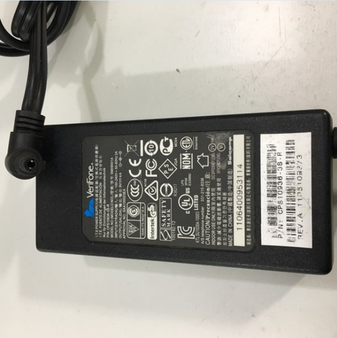 Adapter 9V 4A VeriFon SM09001A CPS10936-3S-R Connector Size 5.5mm x 2.5mm 90 Degree