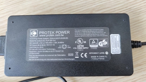 Adapter 19V 7.1A 135W PROTEK PUP136-13-2 Connector Size 4 Pin Mini Din 10mm For Máy Đếm Hạt Tiểu Phân PMS Lasair III 310C