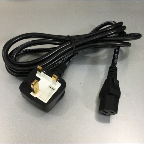 Dây Nguồn Thiết Bị Mạng Cisco 72-0557 VOLEX MS 589 V1625 AC Power Cord BS1363 to C13 10A 250V 3X1.0mm² For Thiết Bị Y Tế Thiết Bị Mạng Cisco Và Máy Chủ Black Length 2.5M