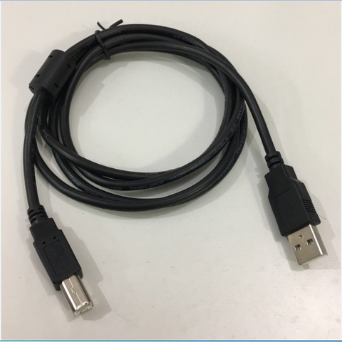 Cáp Máy In Mã Vạch Tem Nhãn Công Nghiệp Original Printer to USB Cable 2.0 Type A to B For Printers Zebra TSC SATO Argox Datamax 28AWG Black Length 1.5M