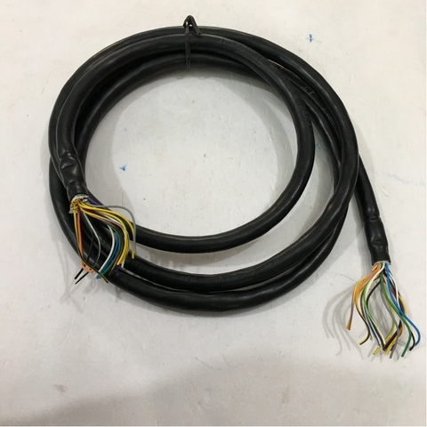 Dây Cáp Hàn Và Đấu Mạch Điều Khiển 17 Core 28AWG Unscreened 17x0.12mm Có Vỏ Bọc Bạc Chống Nhiễu Cable PVC Black Length 1.5M