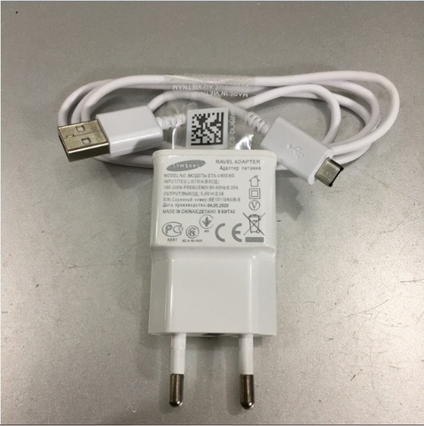 Bộ Combo Cáp Samsung Micro USB Data Cable 1.4M Và Adapter 5V 2A Samsung ETA-U90EWE Home Charger