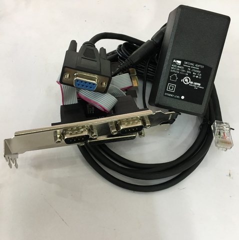 Bộ Cáp Điều Khiển Newland Barcode Scanner 3 in 1 Cable RS232 to RJ50 10Pin Adapter DC 5V Card Express Unitek Y-7508 2 Port RS232 Serial Com DB9 + 1 Port LPT Parallel For Computer Desktop Length 1.8M