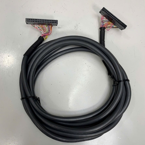 Cáp 3M 10ft Round Cable IDC 34 Pin Female to Female Pitch 2.54mm Jumper Wire Terminal IDC Connector Cable E148000 20276 28AWG 80°C 30V OD 7.3mm For I/O Signal Industrial Control Interface