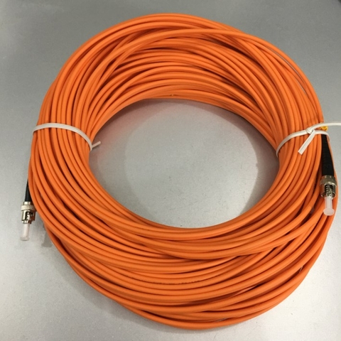 Dây Nhẩy Quang ST To ST Simplex Multimode Fiber Optic Patch Cord ST-ST Cable OS2 50/125 3.0mm PVC Length 30M