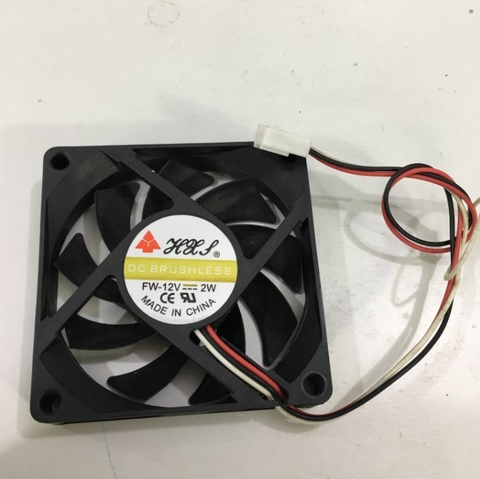 Fan Brushless 70x70x15mm DC 12V 2W Connector 3Pin