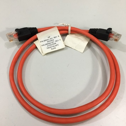 Dây Nhẩy 286592-001 HP KVM CONS CBL CAT5e RJ45 UTP PVC RED Ethernet Network Patch Straight Through Cable Length 0.9M