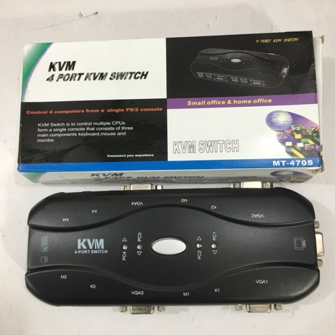 Bộ KVM Switch MT-VIKI MT-470S 4 Ports PS2