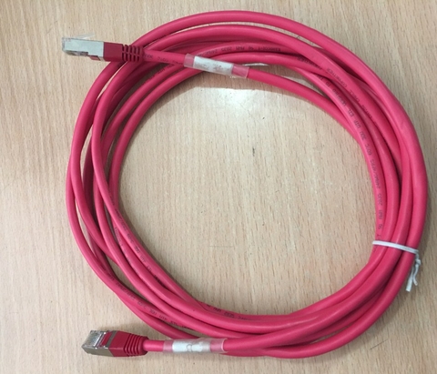 Cáp Mạng Đúc Bọc Sắt Chống Nhiễu CAT5E ETL Verified to EIA/TIA 568B 24AWG CAT5E RJ45 Ethernet Network Patch Cable Straight-through Red Length 3.5M