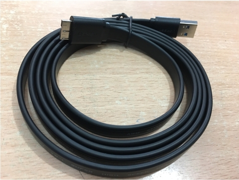 Cáp Kết Nối USB 3.0 Chính Hãng Ugreen 10810 USB 3.0 Type A to Type Micro B Flat Cable Connector Types Length 1.5M