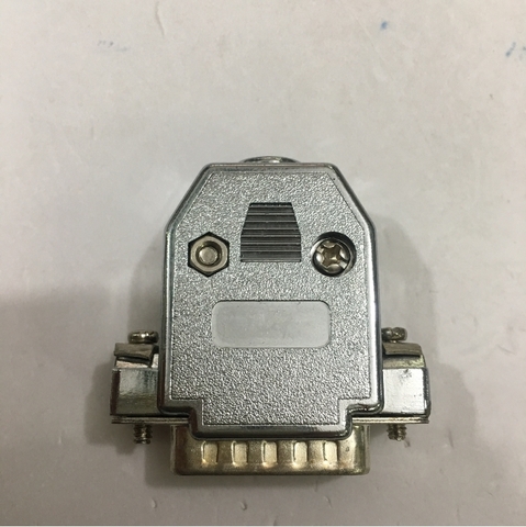 Đầu Jack Hàn D-Sub DB15 Male Metal Connector Gold Plated Shell Kit 2 Rows 15 Pin Serial Port For PLC/HMI/ Servo Driver Encoder Communication Cable