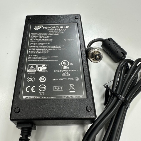 Adapter 12V 5A 60W FSP Group Connector Tip Size 5.5mm x 2.5mm with Lock For Máy Quang Phổ Thermo Scientific NanoDrop One UV/VIS Spectrophotometer