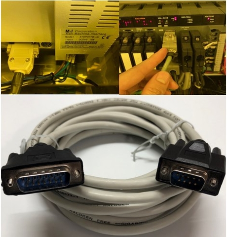 Cáp Kết Nối RS232C D-Sub DB15 Male to DB9 Male Cable Length 5M For HMI XTOP07TW-UD Với PLC XGL-C22B