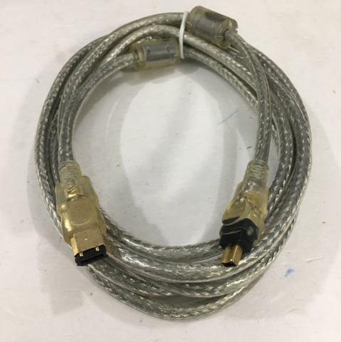 Cáp IEEE 1394a FireWire Cable 6 Pin to 4 Pin Hàng Chất Lượng Cao PowerSync E119932-T AWM STYLE 20276 80°C 30V VW-1 Tốc Độ Truyền Dữ Liệu Lên Tới 400Mb / giây Clear Color Length 3M