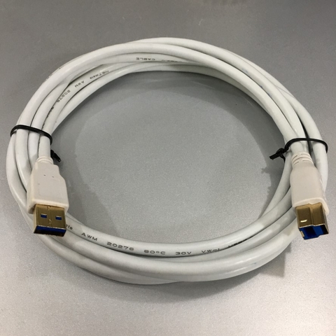 Cáp NETmate 5Gbps USB 3.0 Type A to Type B M/M Cable 10Ft Dài 3M For Kính Hiển Vi Điện Tử Microscope Digital Camera High-Speed USB 3.0 Với Computer Desktop and Laptop