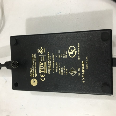 Bộ Chuyển Đổi Nguồn Adapter Original Dialogic MSI Global N347 Intel 24V 1A Power Supply Module N16270 External ITE Connector Size Mini Din 6 Pin Female