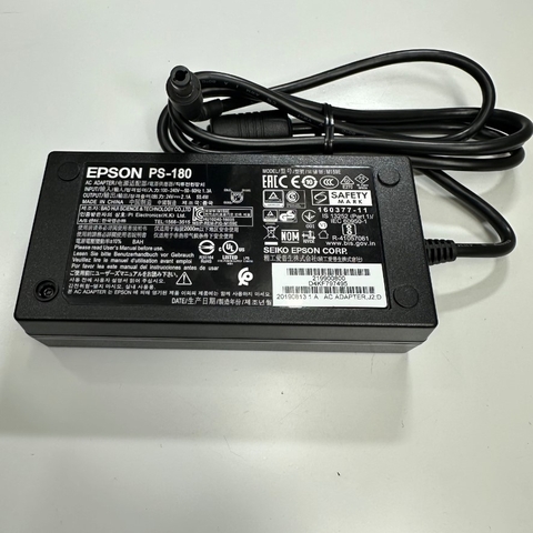 Adapter 24V 2.1A 50.4W EPSON OEM Thay Thế Brother LD1484001 24V 1.9A 45.6W IEC C14 Plug DC Power Connector Tip Size 6.5mm x 3.0mm For Scanner Brother ADS-3600W ADS-4300N ADS-4700W ADS-4900W Power Supply