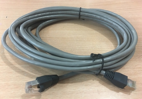 Cáp Mạng Đúc Bọc Sắt Chống Nhiễu CAT5E ETL Verified to EIA/TIA 568B CAT5E RJ45 Ethernet Network FTP Patch Cable Straight-through Grey Length 5M