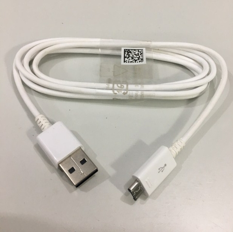 Cáp Sạc Và Đồng Bộ Hóa Thiết Bị Di Động Samsung HTC LG Micro USB to USB Data Link Cable White Length 1.4M