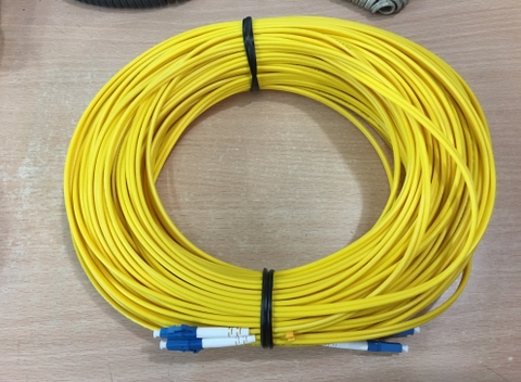 Dây Nhẩy Quang LC to LC Duplex 50M Singlemode OS2 9/125 3.0mm PVC Length 50M