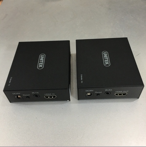 Bộ Chuyển Đổi Tín Hiệu HDMI to LAN Unitek V101A HDMI Network Ip Extender 150 Meters Sender and Receiver Adapter