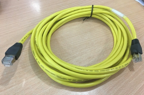 Cáp Mạng Đúc Bọc Sắt Chống Nhiễu CAT5E ETL Verified to EIA/TIA 568B CAT5E RJ45 Ethernet Network Patch Cable Straight-through Yellow Length 5M