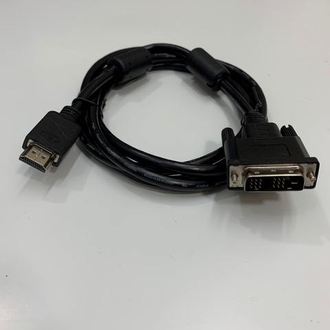 Cáp Tín Hiệu HDMI to DVI-D 18+1 Single Link Digital Monitor Adapter Video Converter Cable 6Ft Dài 1.8M For Life Technolgies EVOS FL Colour Imaging System AMF 4300 to HDMI Monitor