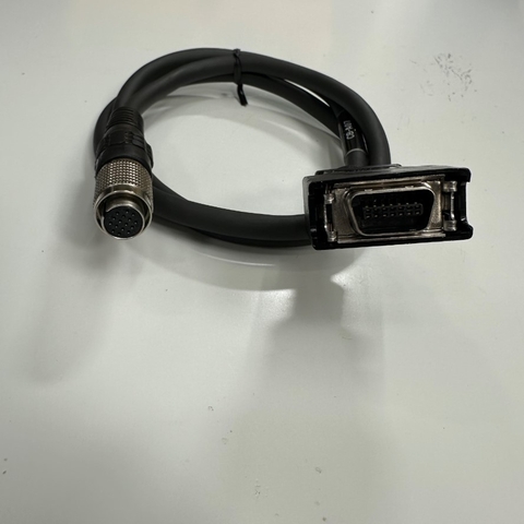 Cáp 0.7M Keyence CM-A07 Laser Sensor Data Line CBA07 Cable Connector Hirose 16 Pin Female to MDR 14 Pin Male For Keyence LK-G3000 Series, LK-G5000 Series