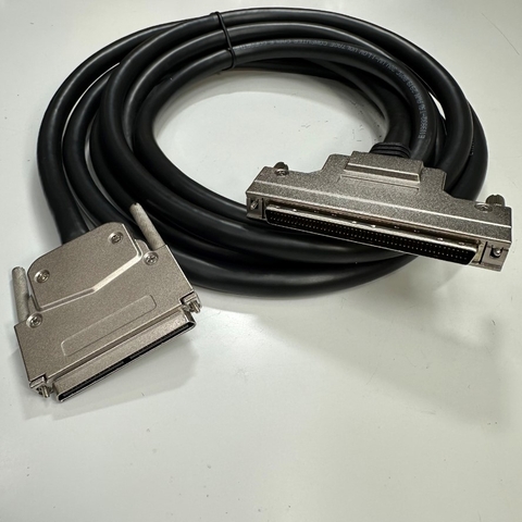 Cáp 3M 10ft SCSI-VHDCI 100P Cable Connector SCSI 100 Pin Male Pitch 1.27mm to VHDCI 100 Pin Male Pitch 0.8mm For ADLink PCI-8158 Motion Control witch DIN-100S-01 ADLink Terminal Boards