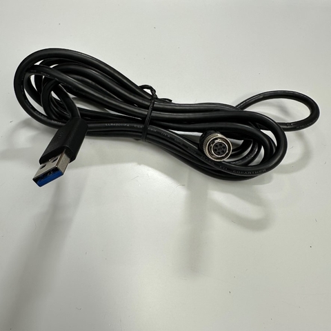 Cáp 1.8M 6ft Connector Hirose HR10A-7P-6S 6 Pin Female to USB Interface Cable For Industrial Camera Circular Lens Cable