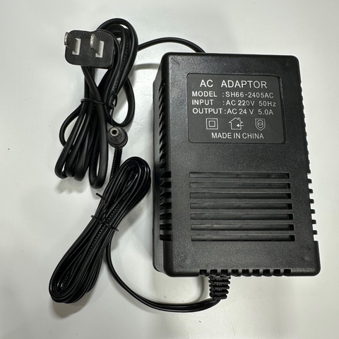 Adapter AC to AC 24V 5A SH66-2405AC Connector Size 5.5mm x 2.1mm For CCTV Cameras and Camera AHD Speed Dome PTZ Camera Dahua HIKVISION Panasonic