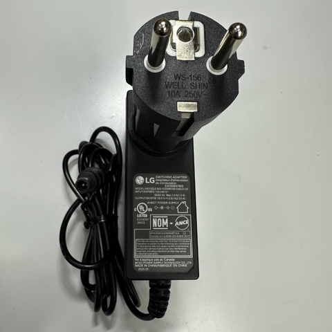 Adapter 19V 2.53A 48W LG MS-V2530R190 EU Plug Connector Tip Size 6.5mm x 4.4mm For LG Monitor Power Supply LG Odyssey Monitor; LG LCD LED TV Monitor