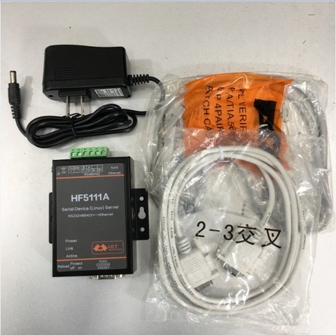 Bộ Chuyển Đổi Tín Hiệu HF5111A Serial Server Device RS232 RS485 RS422 to RJ45 Kết Nối Máy Chủ Nối Tiếp Ethernet Dùng Cho Ngành Công Nghiệp Automatic