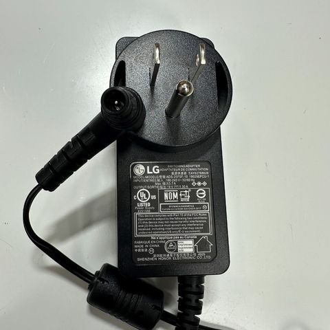 Adapter 19V 1.3A 24W LG ADS-25FSG-19 US Plug Connector Tip Size 6.5mm x 4.4mm For LG Monitor Power Supply LG Odyssey Monitor; LG LCD LED TV Monitor