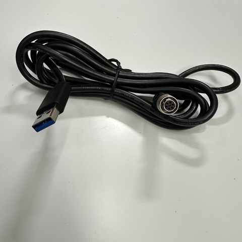 Cáp 3M 10ft HR10A-7P-6S Hirose 6 Pin Female to USB Power Cable For Industrial Camera