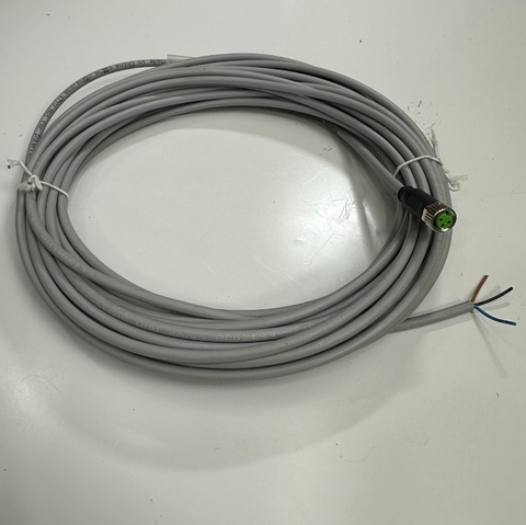 Cáp 10M 33ft Murrelektronik 7000-08041-2301000 Cable Connector M8 A-Code 3 Pin Female to 3 Core Open End 24AWG PUR 3x0.25mm² Gray OD 4.4mm For I/O Industrial Power Cable