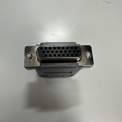 Đầu Jack DB26 26 Pin Female 3 Rows D-Sub Connector Plastic Hood Cover Backshell Solder Type Nickel 26 Way For Industrial Servo Motor, Interface I/O Control, Data Signal and Power Cable