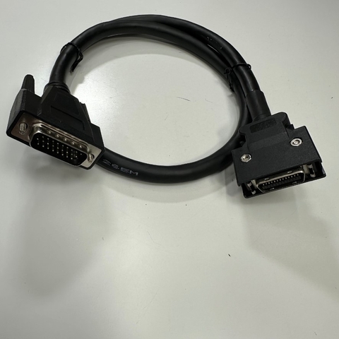 Cáp 0.7M 2.7ft 4025-L14R34-M9-100000035420 Cable J1 DB26 26 Pin Male to J2 MDR 26 Pin Male For Máy Kiểm Tra Quang Học Tự Động Jutze 2D 3D AOI Machine I. C. T PCBA Soldering Tester