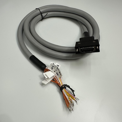 Cáp 1.2M 4ft Power and Signal I/O Shielded Cable Connector SCSI MDR 26 Pin Male Pitch 1.27mm to 26 Core Grey OD 10mm For Servo Motor Encoder Cable