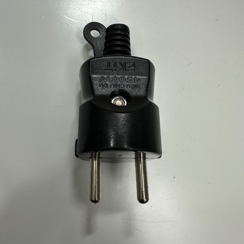 Phíc Cắm Ổ Điện Siêu Chịu Tải EKIT 16A 250V 4500W Europe Schuko CEE7/7 Plug to 2 Wire Socket Adapter Extension Cord