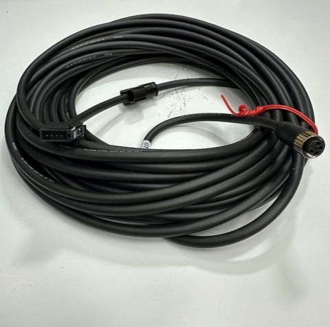 Cáp 10M 33ft Keyence GT2-CH10M Sensor Head Cable Connector M8 Straight 4 Pin Female to E-CON 4 Pin Plug