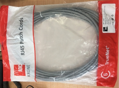 Dây Nhẩy ADC KRONE Cat6 RJ45 UTP Patch Cord Straight-Through Cable 6451 5 994-30B PVC Jacketed GREY 2pcs/Lot Length 3M