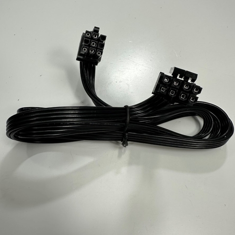 Dây Nguồn 75Cm 2.5ft Super Flower Patented CPU 9 Pin Male to CPU 8 Pin 4+4 Pin Power Cable 16AWG For Leadex V & VI Platinum
