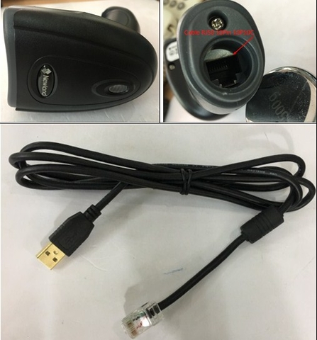 Cáp Máy Quét Newland NLS-HR11 Barcode Scanner CBL042UA Cable USB to RJ50 10P10C Length 1.5M