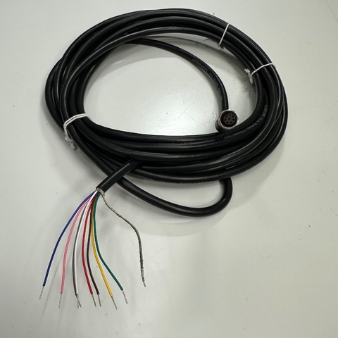 Cáp 5M 17ft GSEE-TECH SK8-5M/S10 Cable Connector M8 A-Code 8 Pin Female to 8 Core Open End Cable 8x0.14mm² OD 5.6mm For Automation Sensors and Actuators