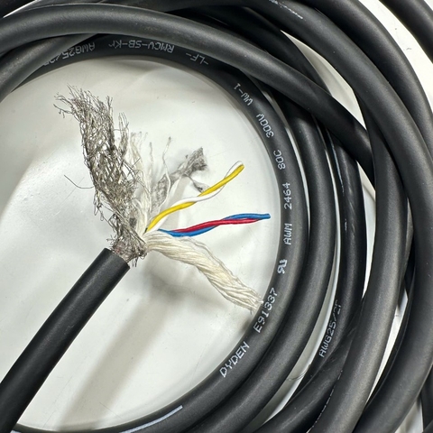 Cáp Điều Khiển 1M 3.3ft Shielded Cable DYDEN E91337 4 Core x 0.2mm² 25AWG 80°C 300V Multi Pair OD 6.2mm Black For Signals Servo Motor Encoder, Robot Cable Industrial I/O Communication