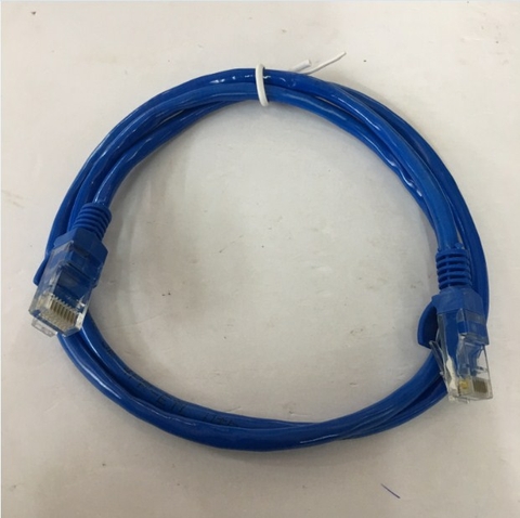 Dây Nhẩy Original Patch Cord Lan Network Cat5e UTP 8 Wire Full Straight-Through Cable PVC Blue Supports 10/100/1000 Ethernet Length 1M